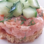 Tartaar van gerookte zalm